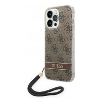 Guess Pouzdro Case Kryt Obal Pouzdro S Logem Pro Iphone 14PROMAX Hnědé