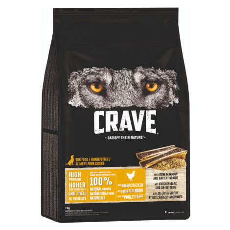 Crave s kuřecím, kostní dření a původními obilovinami - 7 kg