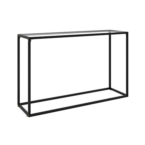 Konzolový stolek průhledný 120 × 35 × 75 cm tvrzené sklo SHUMEE