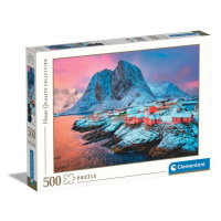 Clementoni - Puzzle 500 Vesnička Hamnoy