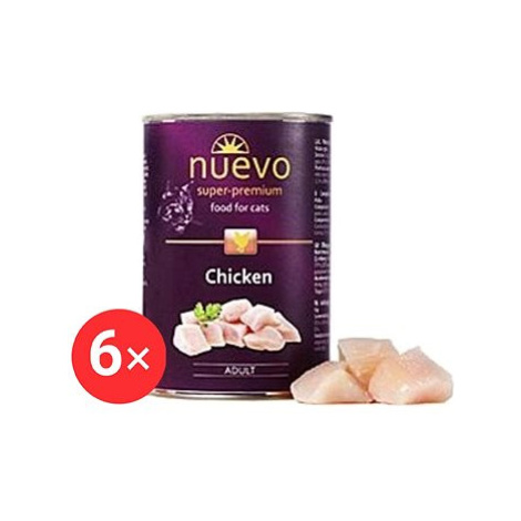 Nuevo kočka adult kuře konzerva 6 × 400 g