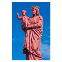 Fotografie Notre-Dame de France statue in France, Marc Dozier, 26.7x40 cm