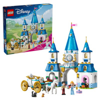 Lego® disney 43275 popelčin zámek a kočár s koňmi