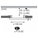 PAULMANN LED vestavné svítidlo Areo VariFit IP44 kruhové 118 6,5W 3.000K matný chrom 930.33