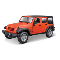 MAISTO - 2015 Jeep Wrangler Unlimited, metal oranžová, 1:24