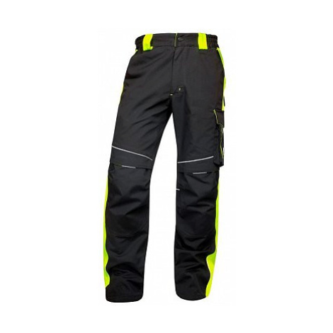 Ardon Zimní montérkové pasové kalhoty NEON WINTER, černo-žluté S H6471