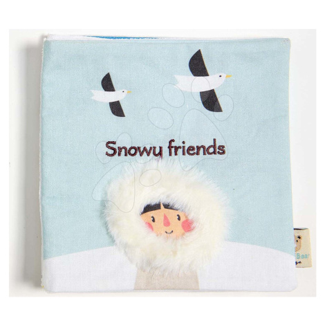 Textilní knížka Snowy Friends Activity Book ThreadBear polární zvířátka 100% jemná bavlna od 0 m ThreadBear design