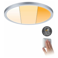 PAULMANN LED vestavné svítidlo Areo VariFit IP44 kruhové 230mm 16W matný chrom WarmDim 3-krokové