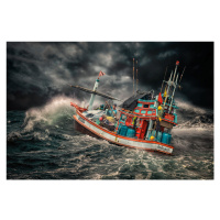 Fotografie Thai Fishing boat, Marcel Egger, 40 × 26.7 cm