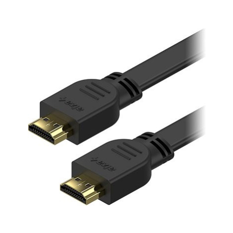 AlzaPower Flat HDMI 1.4 High Speed 4K 1.5m černý