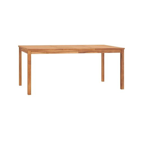 Zahradní jídelní stůl 180 × 90 × 77 cm masivní teakové dřevo, 315621 SHUMEE