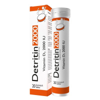 Detritin Vitamin D3 2000 IU 20 šumivých tablet