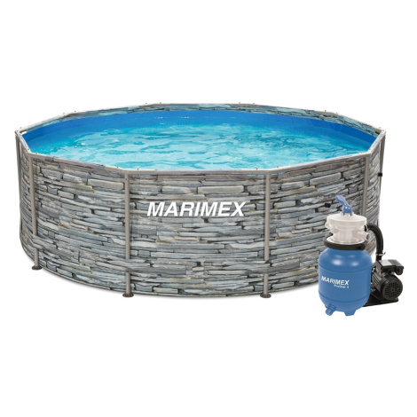 Bazén Marimex Florida 3,05x0,91 m s pískovou filtrací - motiv KÁMEN
