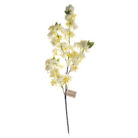 Umělá kvetoucí větev bílá, 100 cm