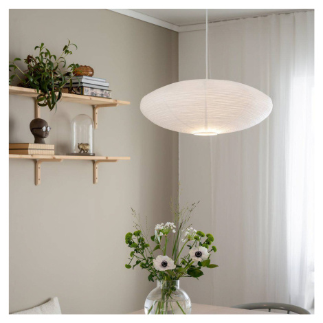 PR Home PR Home závěsné svítidlo Yuni, bílé, Ø 60 cm, bílý závěs, E14