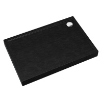 Vanička obdélníková Black Stone 90x100x12 Espera Plus AQM4645CST