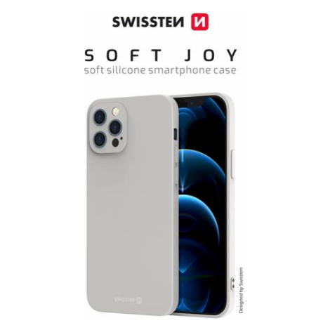 Zadní kryt Swissten Soft Joy pro Apple iPhone 12/12 Pro, kamenně šedá