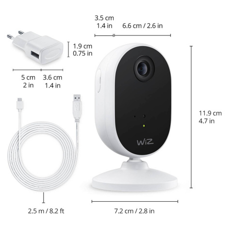WiZ Startovací sada vnitřních bezpečnostních kamer WiZ s 3 x E27