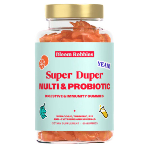 Bloom Robbins Super Duper MULTI & PROBIOTIC probiotika s vitamíny pro zlepšení trávení gumídci 6