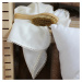 Cotton &amp; Sweets Bambusová plenka s krajkou vanilka 43x43cm