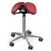 Sedlová židle Salli SwingFit Barva čalounění: Kůže - vínová #35126, Konstrukce: chromová + stand
