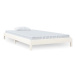 Stohovatelná postel bílá 80 × 200 cm masivní borovice, 820398