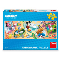 Puzzle Mickey s kamarády sportují 150 dílků panoramic - Dino