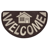 Hnědá rohožka Hanse Home Weave Big Welcome, 50 x 80 cm