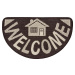 Hnědá rohožka Hanse Home Weave Big Welcome, 50 x 80 cm