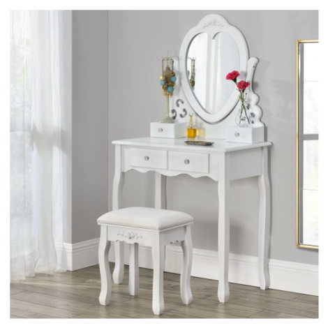 Toaletní stolek Julia - bílý Juskys