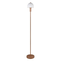 Stojací lampa v bronzové barvě se skleněným stínidlem (výška 120 cm) Glenn – Trio