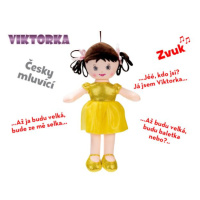 Panenka Viktorka hadrová 32cm česky mluvící na baterie