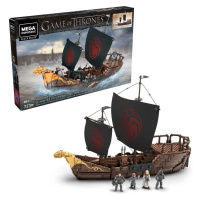 Mega bloks hra o trůny targaryenská loď, mattel gpb29