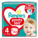 Pampers Pants 4 plenkové kalhotky 9-15kg 52ks