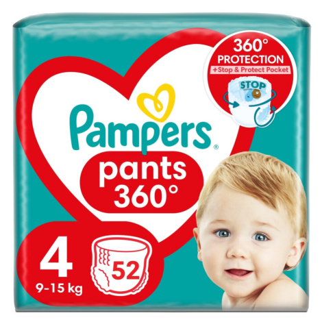 Pampers Pants 4 plenkové kalhotky 9-15kg 52ks