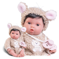 Antonio Juan 85317-1 Picolín medvídek - realistická panenka miminko s celovinylovým tělem - 21 c