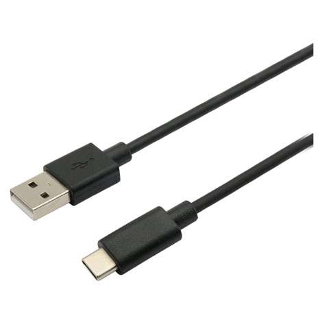 Kabel C-TECH CB-USB2C-10B USB 2.0 AM na Type-C kabel (AM/CM), 1m, černý