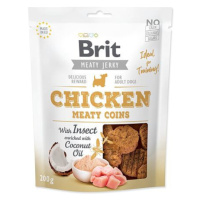 Snack BRIT Jerky Chicken with Insect Meaty Coins 200 g