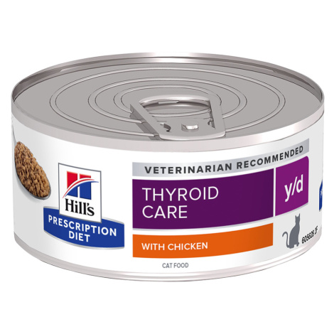 Hill's Prescription Diet y/d Thyroid Care kuřecí - 12 x 156 g Hills