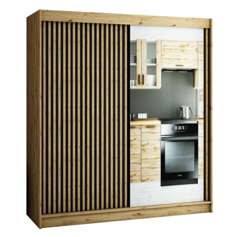 Skříň s posuvnými dveřmi Lamelo 2 200 - Abiks Meble