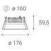 LED2 2250633D ZETA M, B DIM 20 3000K ZÁPUSTNÉ ČERNÉ