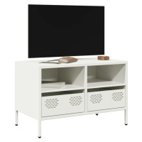 vidaXL TV skříňka bílá 68 x 39 x 43,5 cm ocel válcovaná za studena