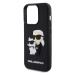 Zadní kryt Karl Lagerfeld 3D Rubber Karl and Choupette pro Apple iPhone 14 Pro, black