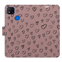 iSaprio Flip pouzdro Heart Dark 02 pro Xiaomi Redmi 9C