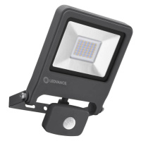 Reflektor LED 30W 2700lm 3000K IP44 šedý s čidlem pohybu LEDVANCE Floodlight Endura