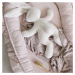 Cotton &amp; Sweets Saténově bavlněné hnízdo pro miminka pudrově růžová