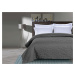 Tmavě šedý přehoz na postel se vzorem STONE Rozměr: 220 x 240 cm