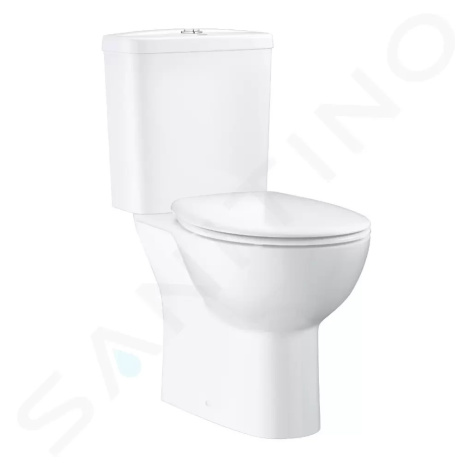 GROHE Bau Ceramic WC kombi set s nádržkou a sedátkem softclose, rimless, alpská bílá 39604000