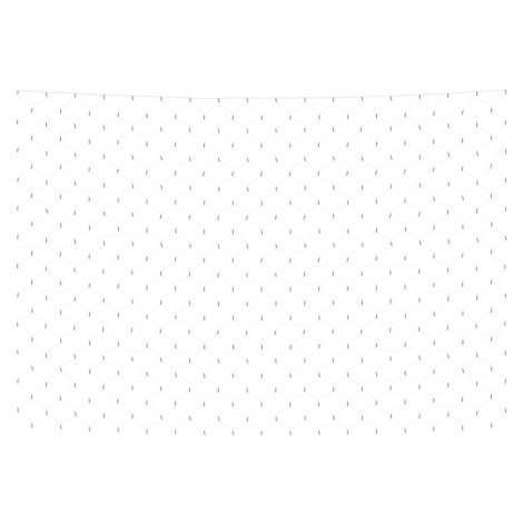 vidaXL Vánoční světelná síť bílá 3 x 2 m 204 LED vnitřní i venkovní