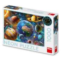 Puzzle 1000 Planety neon